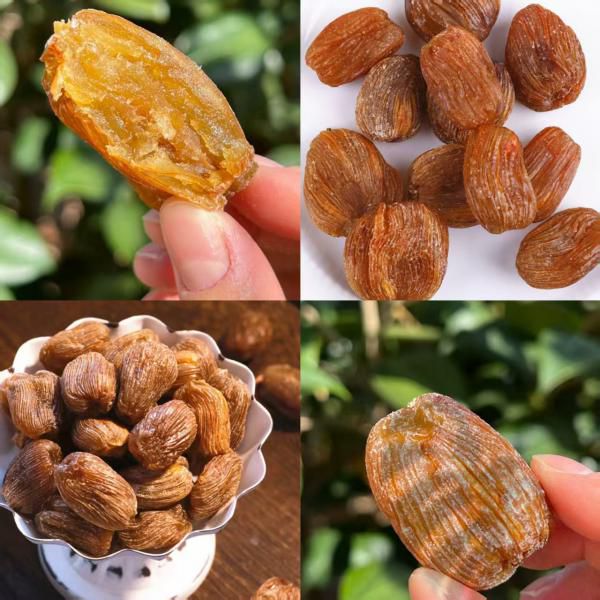 金丝琥珀蜜枣｜精选十年黄金树龄，3650天光照雨露！用心讲究，优质原料及工艺制作！配料表干净，精选纯正白糖，传统美味现代口味​，咬下去沙沙酥酥的，砂糖霜与糯糯的枣肉&ldquo;双甜合璧&rdquo;